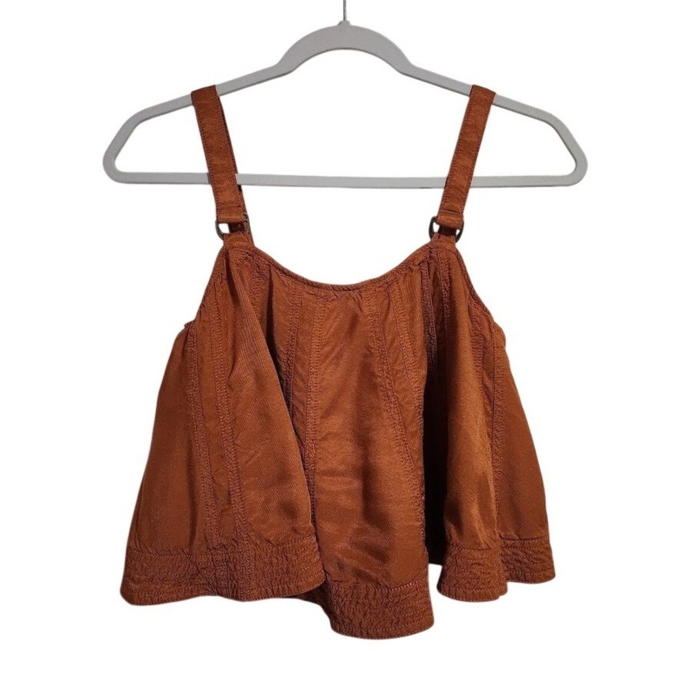 ANTHROPOLOGIE Sleeveless Swing Tank in chocolate brown size XS